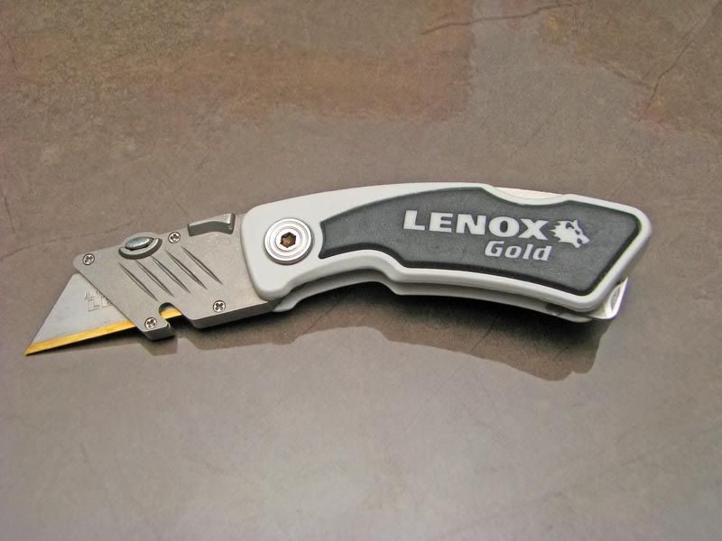 Lenox Gold Folding Utility Knife.
